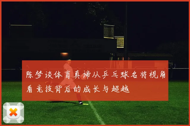 陈梦谈体育真谛从乒乓球名将视角看竞技背后的成长与超越